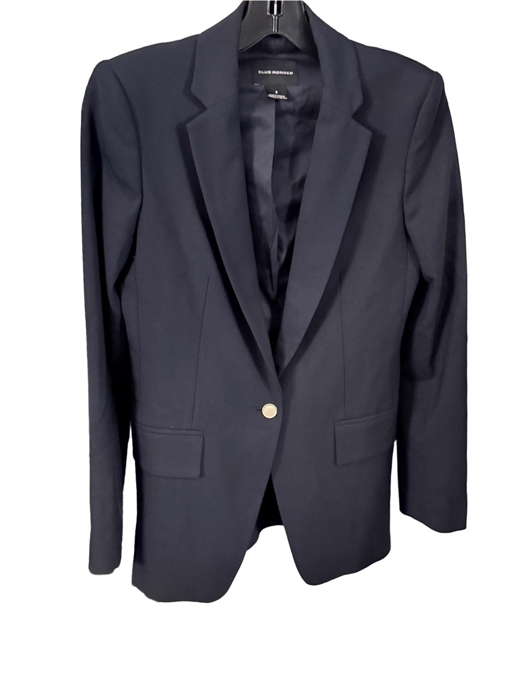 Club Monaco Women’s Navy Blue Blazer Single Breasted Sz 2 NWOT